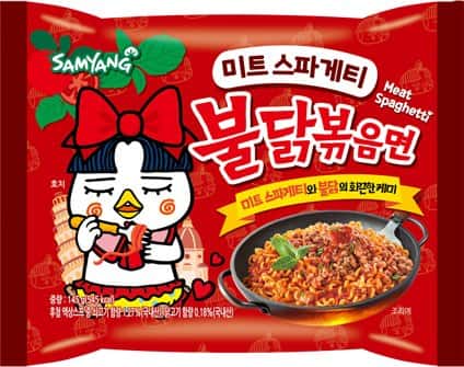 미트스파게티 불닭볶음면