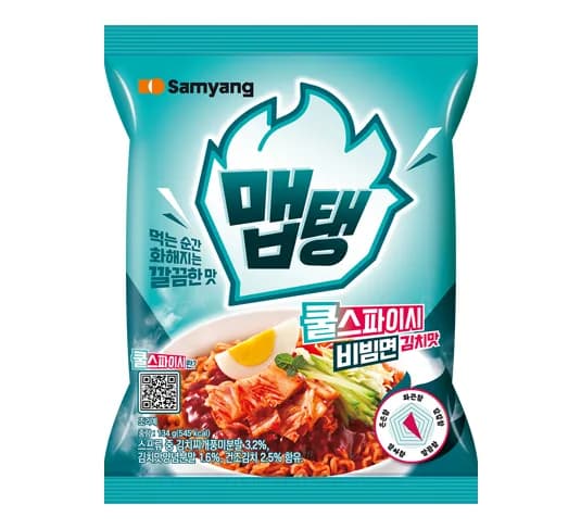 맵탱 쿨스파이시 비빔면 김치맛 이미지 1