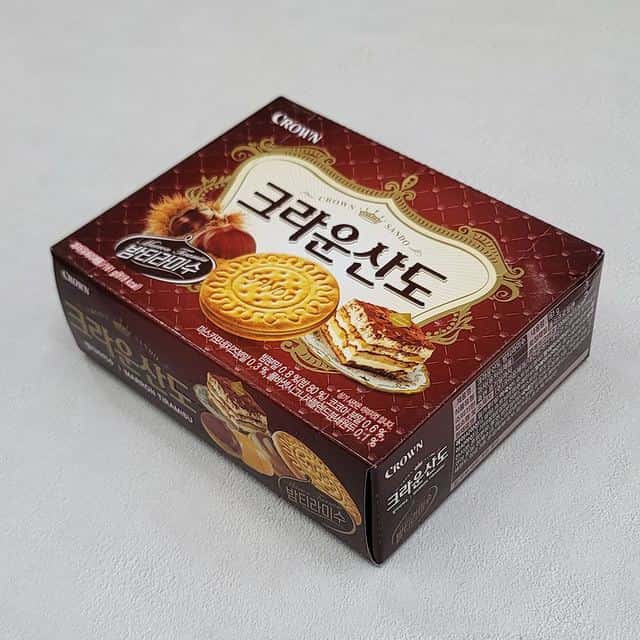 크라운산도 밤티라미수