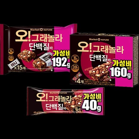 오!그래놀라 단백질바 이미지 1