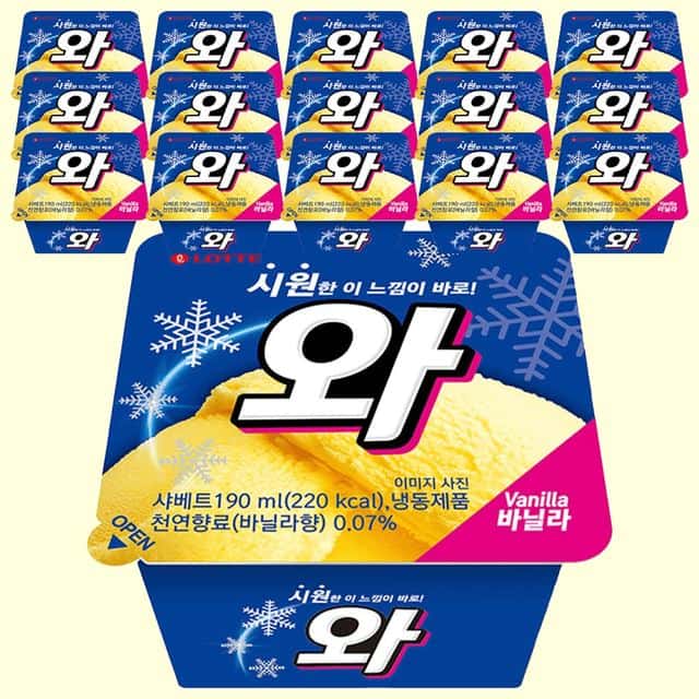 바닐라 샤베트