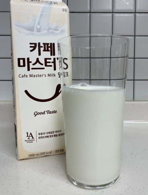 카페마스터 바리스타 우유