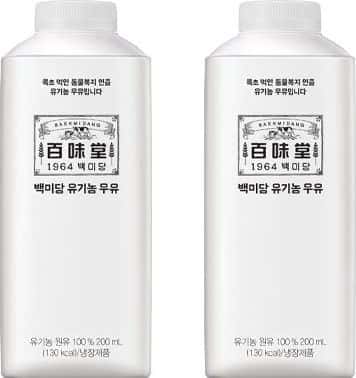 백미당 유기농 우유