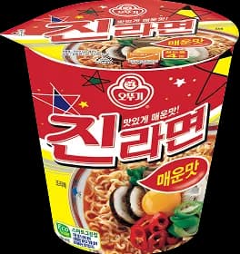 진라면 매운맛 컵 이미지 1