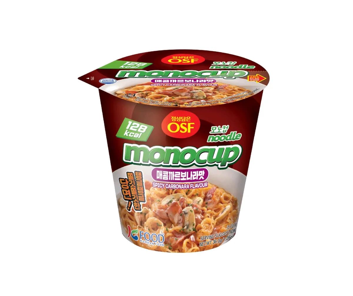 OSF 모노컵 누들 매콤까르보나라맛 이미지 1