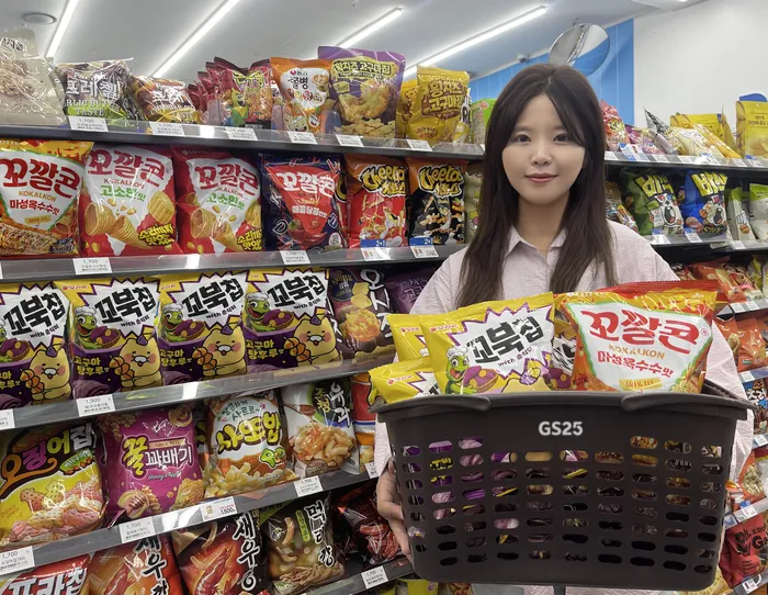 GS25 춘식이 꼬북칩 고구마탕후루맛