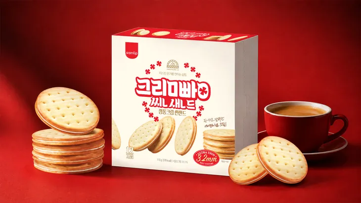 삼립 정통크림빵 씬샌드