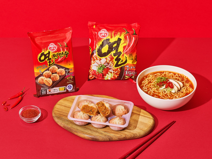 오뚜기 열라면 열찐만두