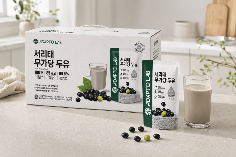 아답토랩 서리태 무가당 두유