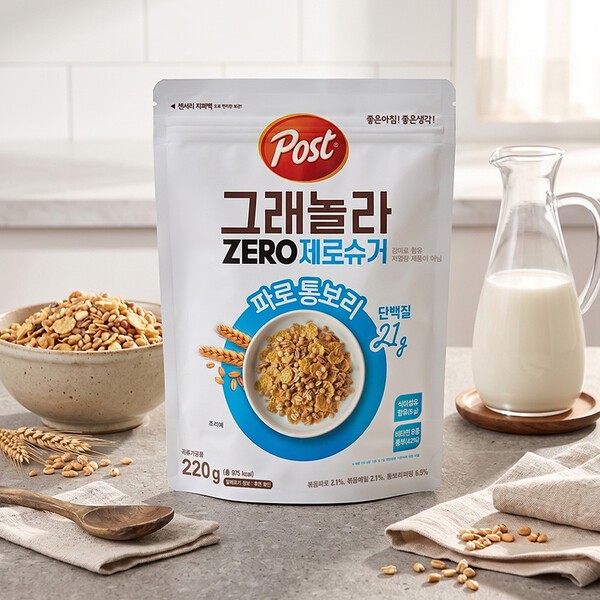 동서식품 포스트 그래놀라 제로슈거 파로 통보리