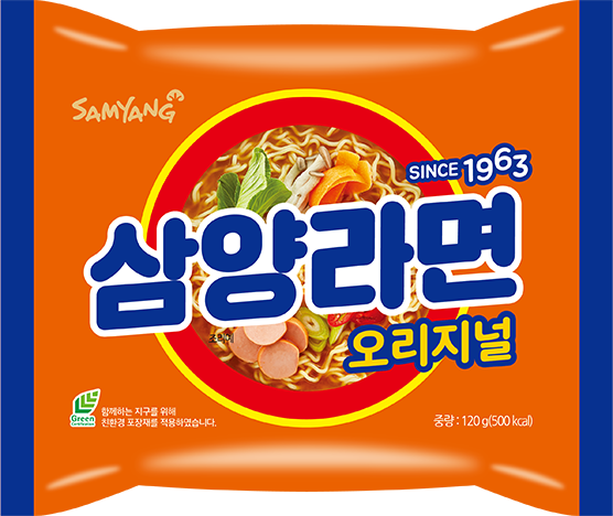 비교 기준이 된 삼양라면 본품 — 먹보고 도감(mb-c00122)